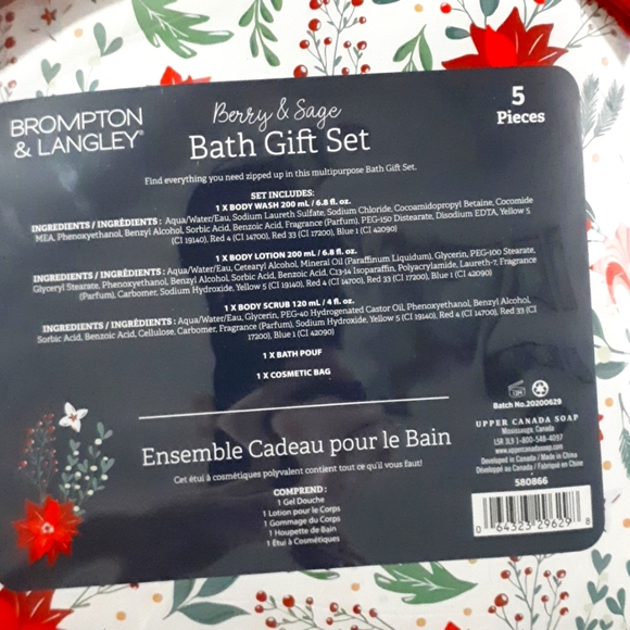 Brompton and Langley Bath Set - Berry and Sage - Picture 4 of 4